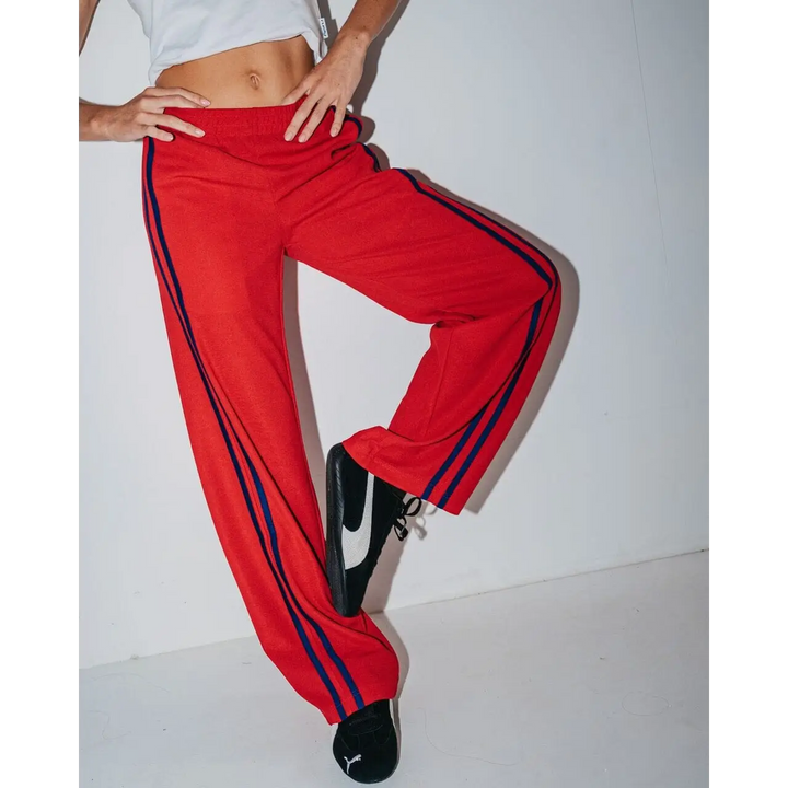 Rusty Bronson Side Stripe Low Rise Trackpants 