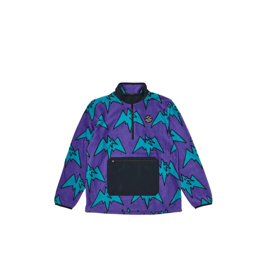 Airblaster Fleece Half Zip Big Terry Purps S 