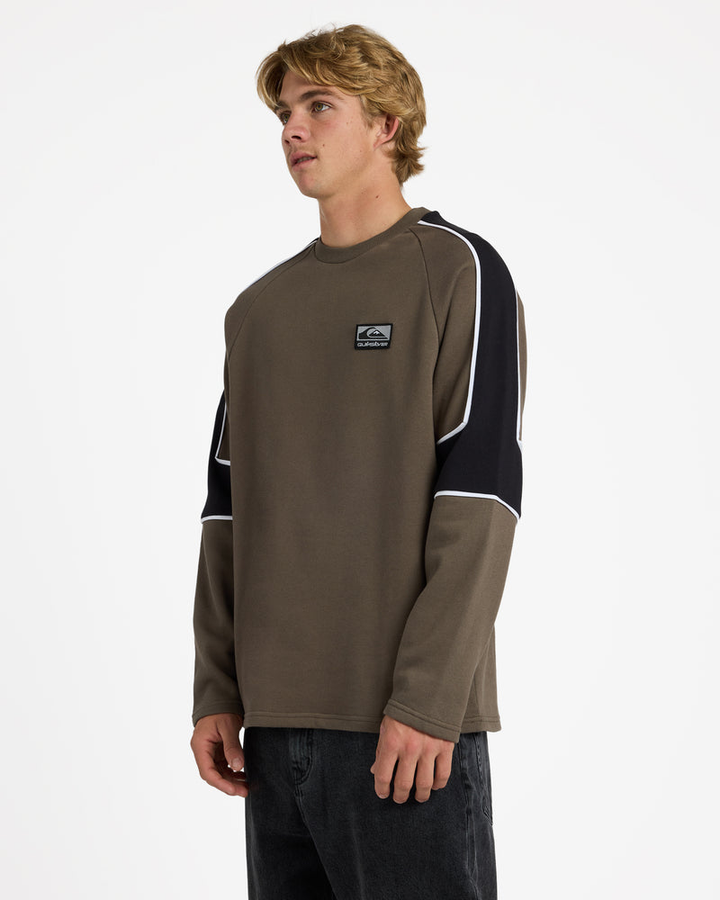 Quiksilver Lines Panel Crew Neck