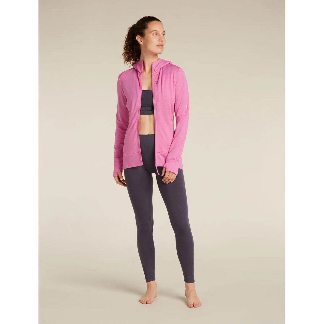 Icebreaker Womens Merino 260 Quantum Long Sleeve Zip Hoodie 