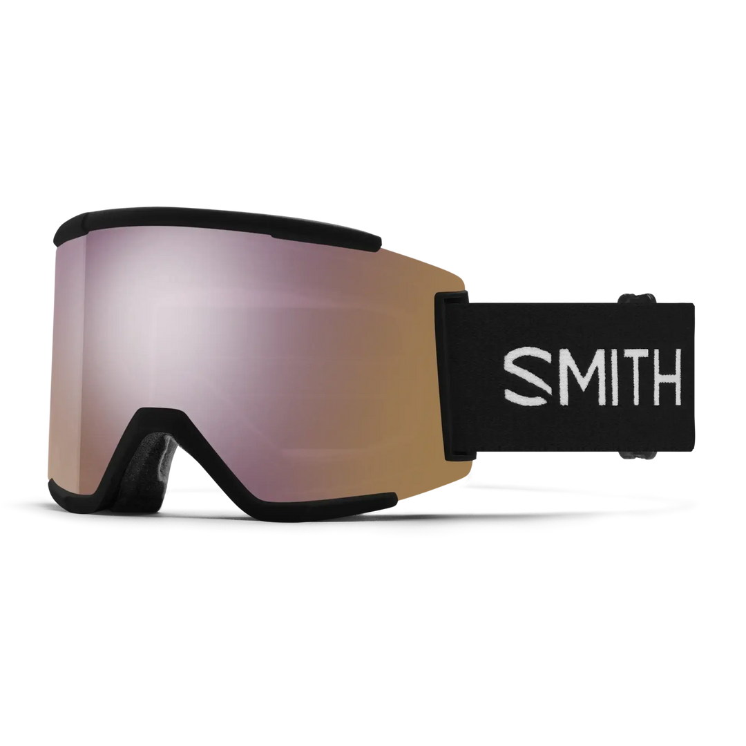 Smith Squad XL Snow Goggles - Black / Chromapop Everyday Rose Gold Mirror