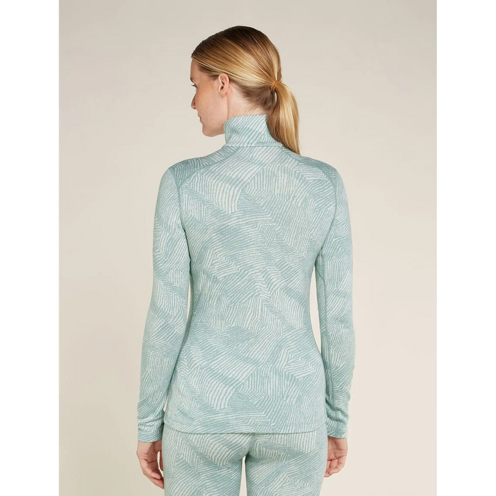 Icebreaker Womens Merino 260 Vertex Long Sleeve Half Zip Frozen Forms 