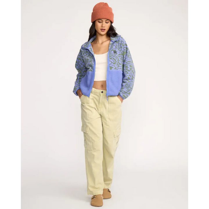 Billabong A / Div Rock Jetty Mock Neck Zip Sherpa Fleece