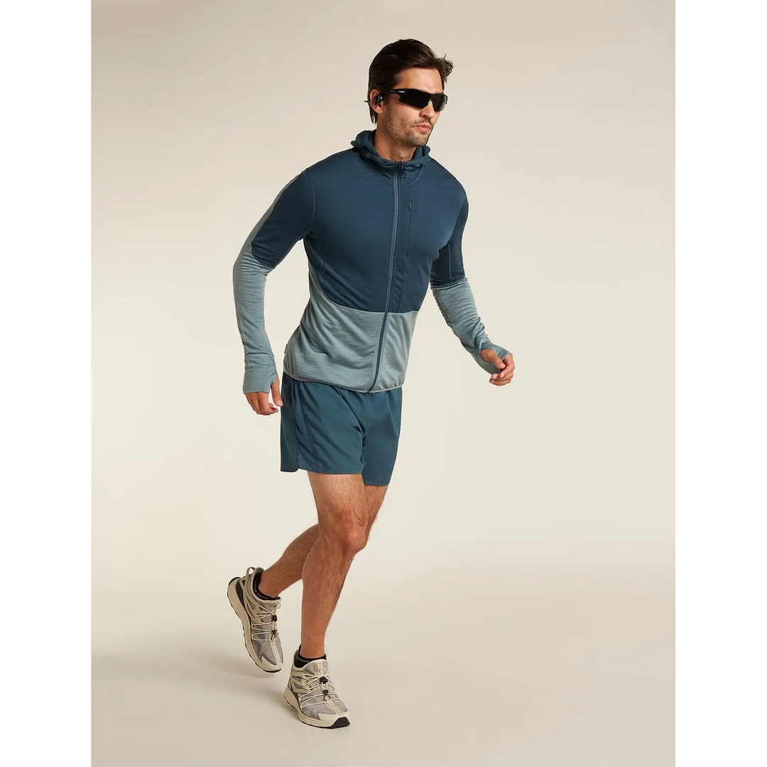 Icebreaker Merino Blend 200 Realfleece Descender Long Sleeve Zip Hoodie 