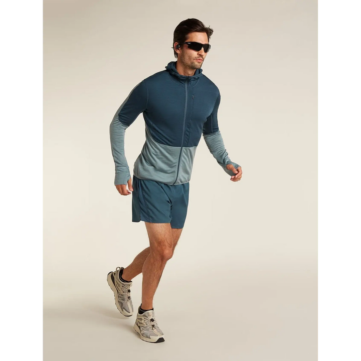 Icebreaker Merino Blend 200 Realfleece Descender Long Sleeve Zip Hoodie 