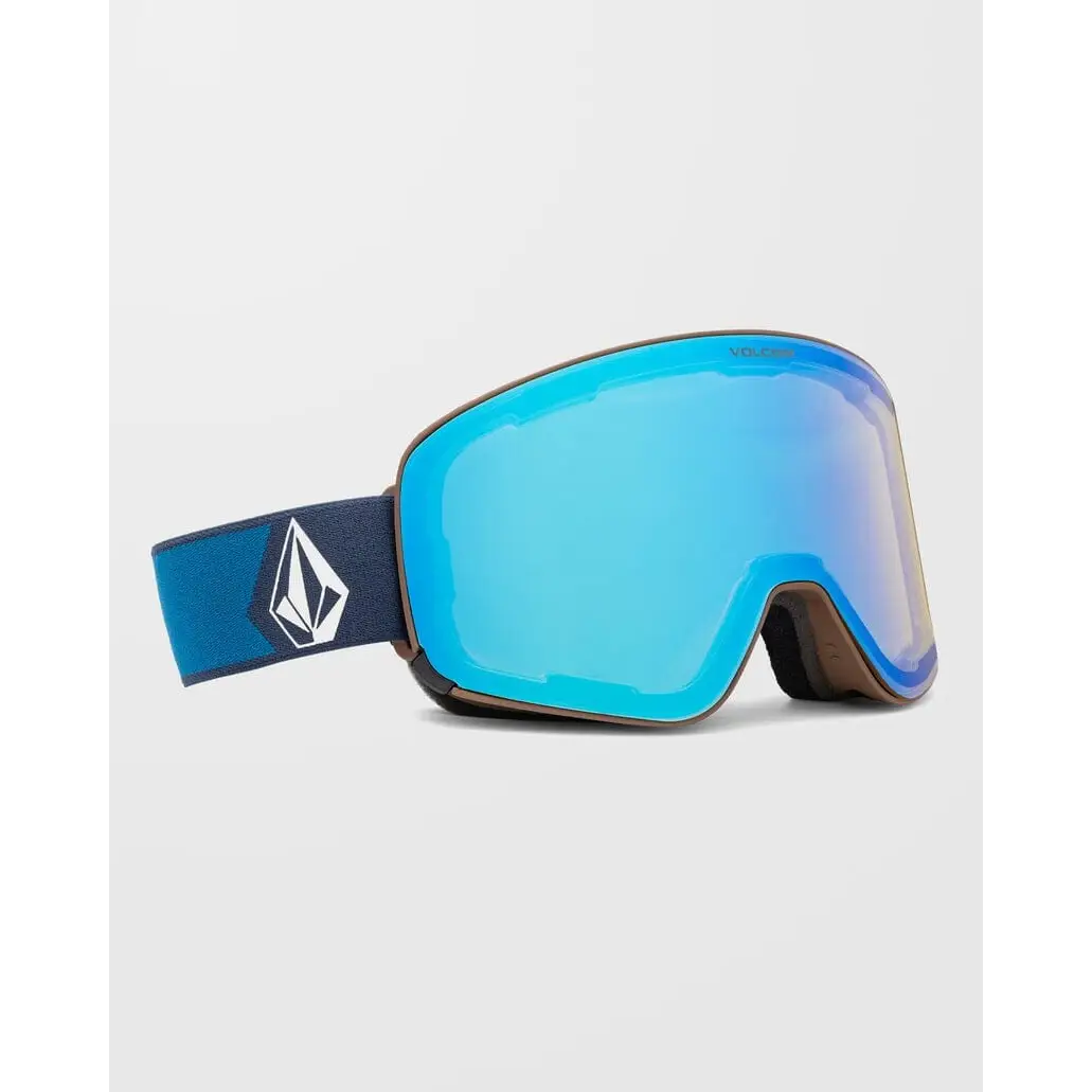 Volcom Odyssey Snow Goggles Navy Cobalt / Ice Chrome 