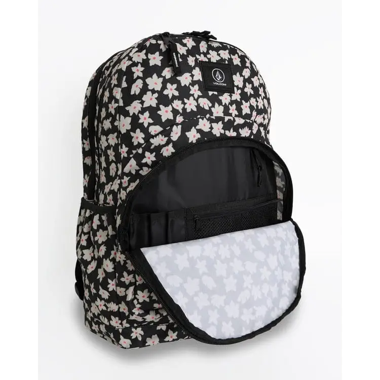 Volcom Patch Attack Backpack -Black White 