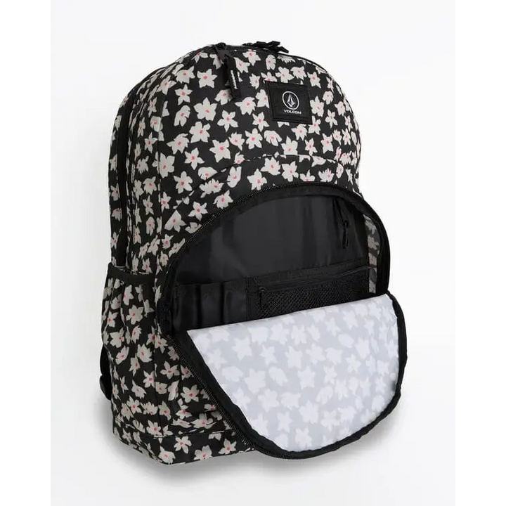 Volcom Patch Attack Backpack -Black White 
