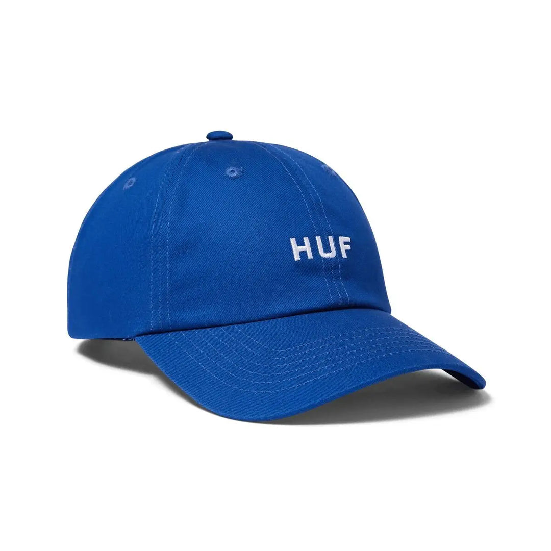 HUF Set OG Curved Visor 6 Panel Hat Cobalt Blue 