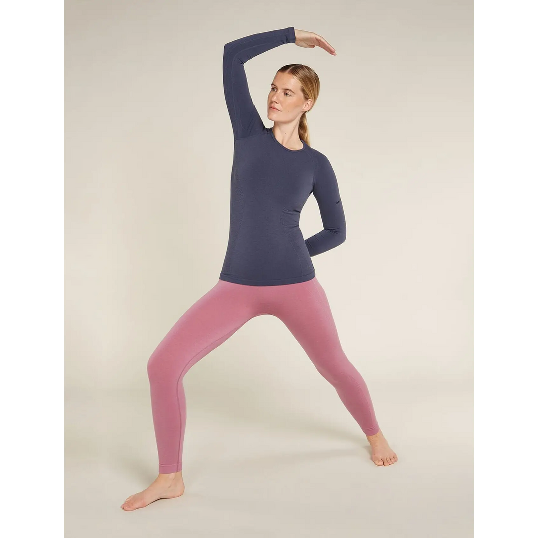 Icebreaker Womens Merino Blend 260 ZoneKnit Seamless Long Sleeve Crewe 