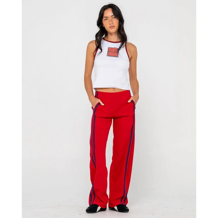 Rusty Bronson Side Stripe Low Rise Trackpants 
