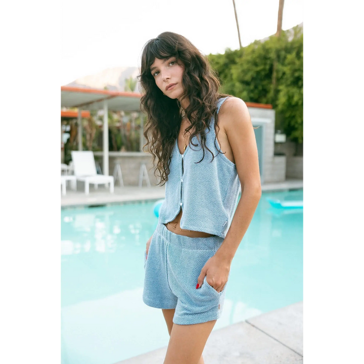 Brixton The Weekend Cross Loop French Terry Top 