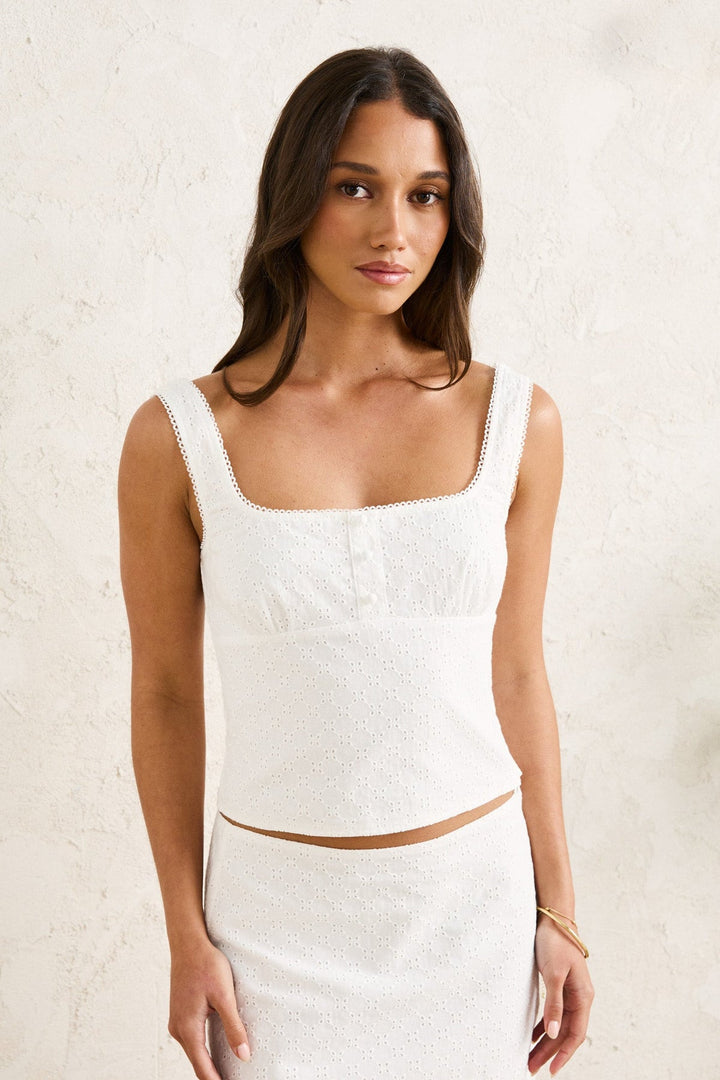 Rhythm Lia Broderie Top