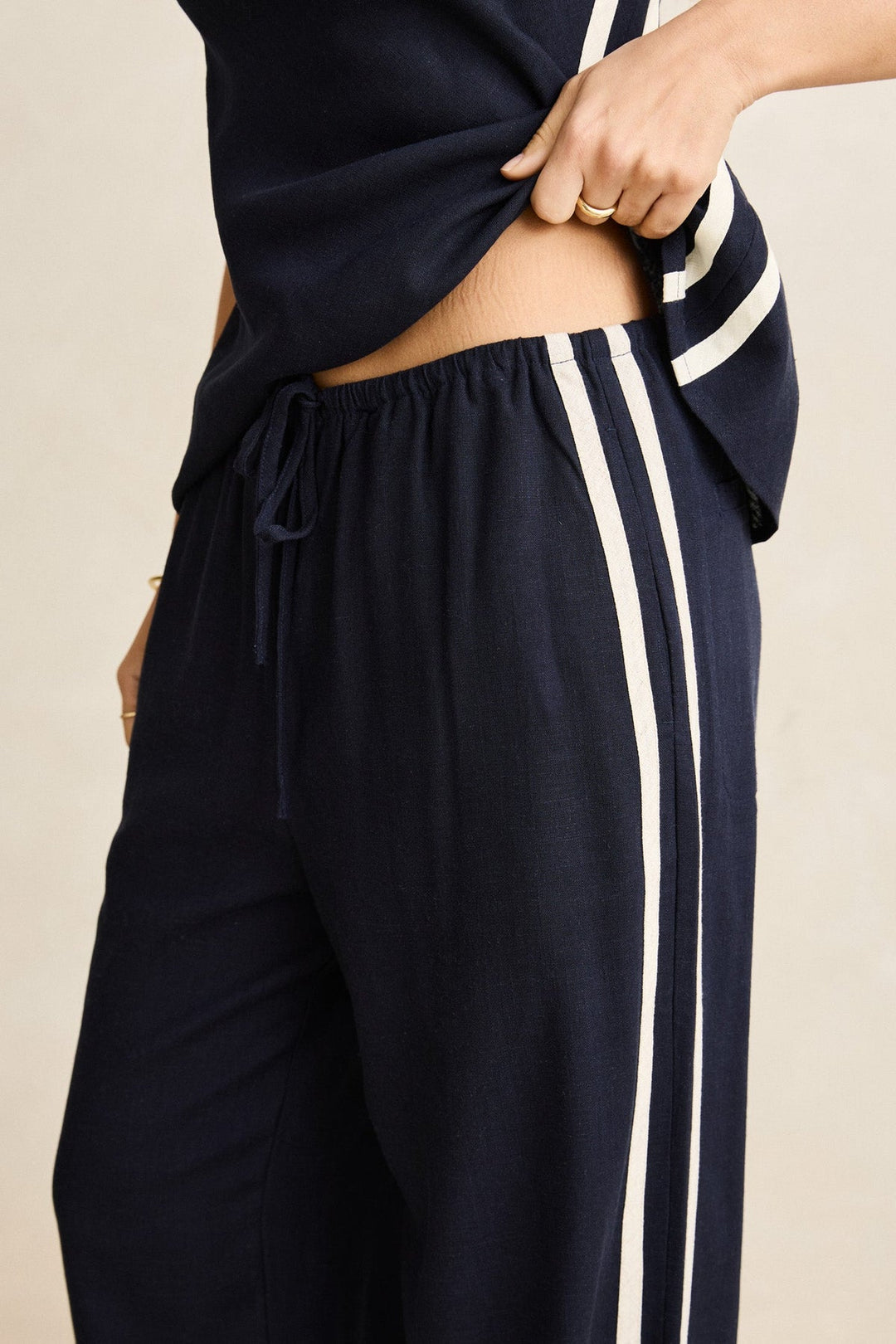 Rhythm Contrast Linen Track Pants