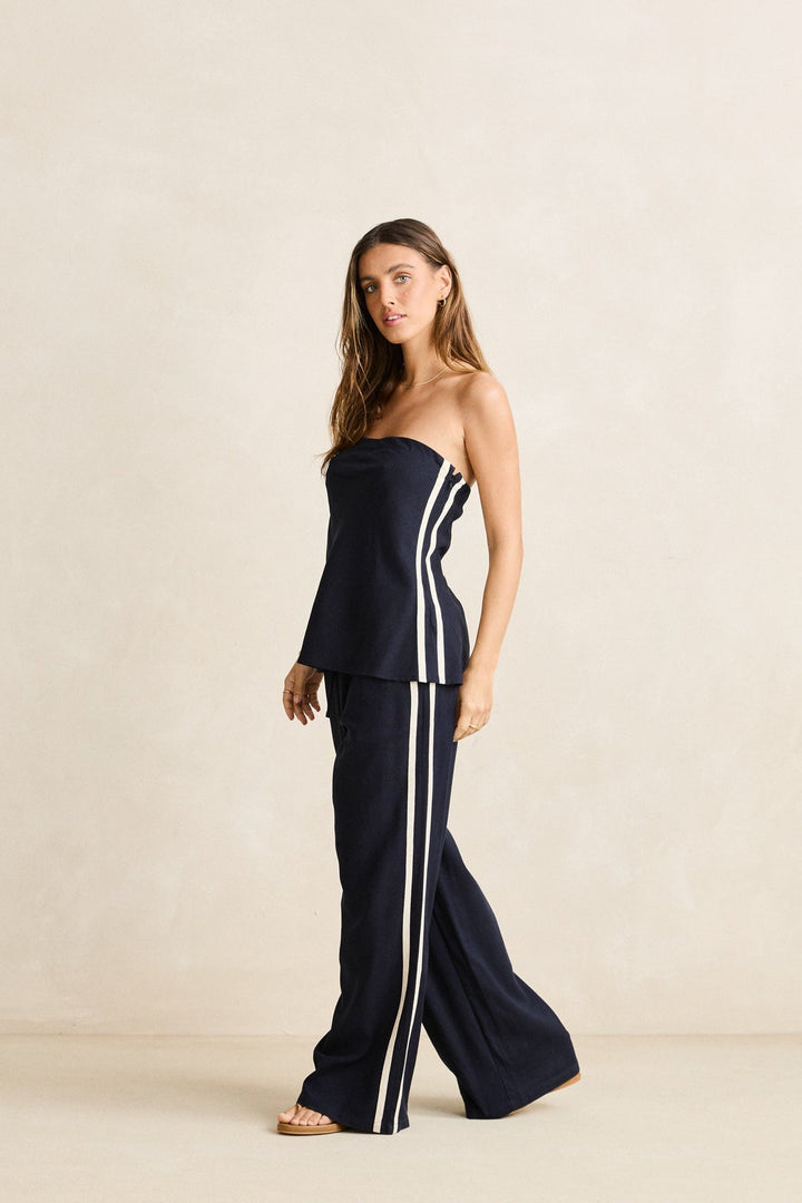 Rhythm Contrast Linen Track Pants