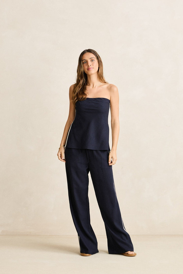 Rhythm Contrast Linen Track Pants