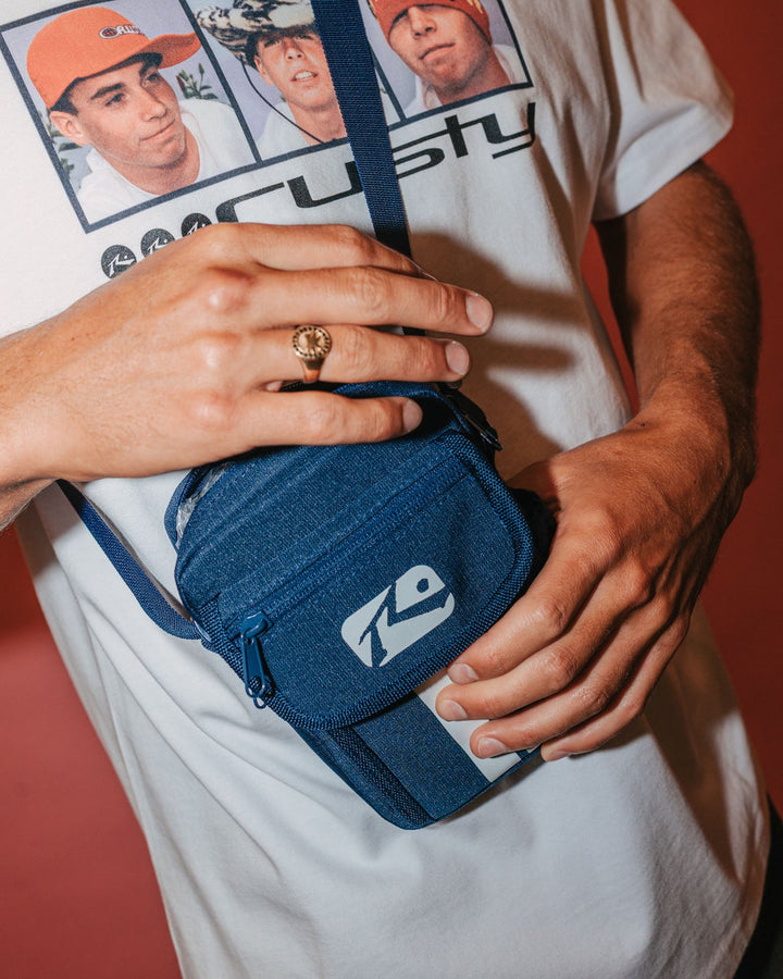 Rusty White Lines Crossbody Bag