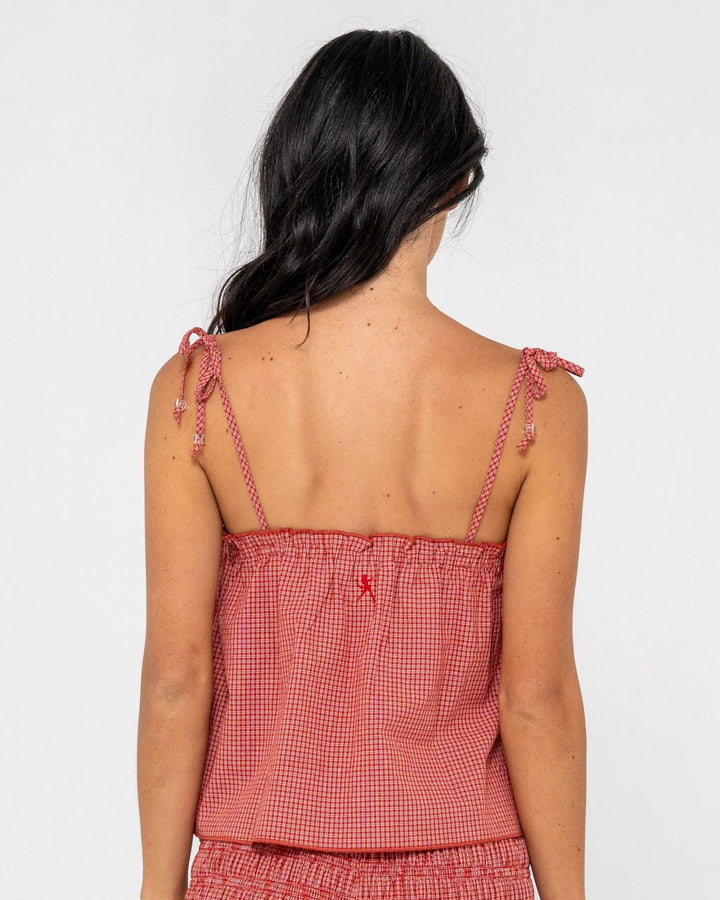 Rusty Summer Court Cami Top