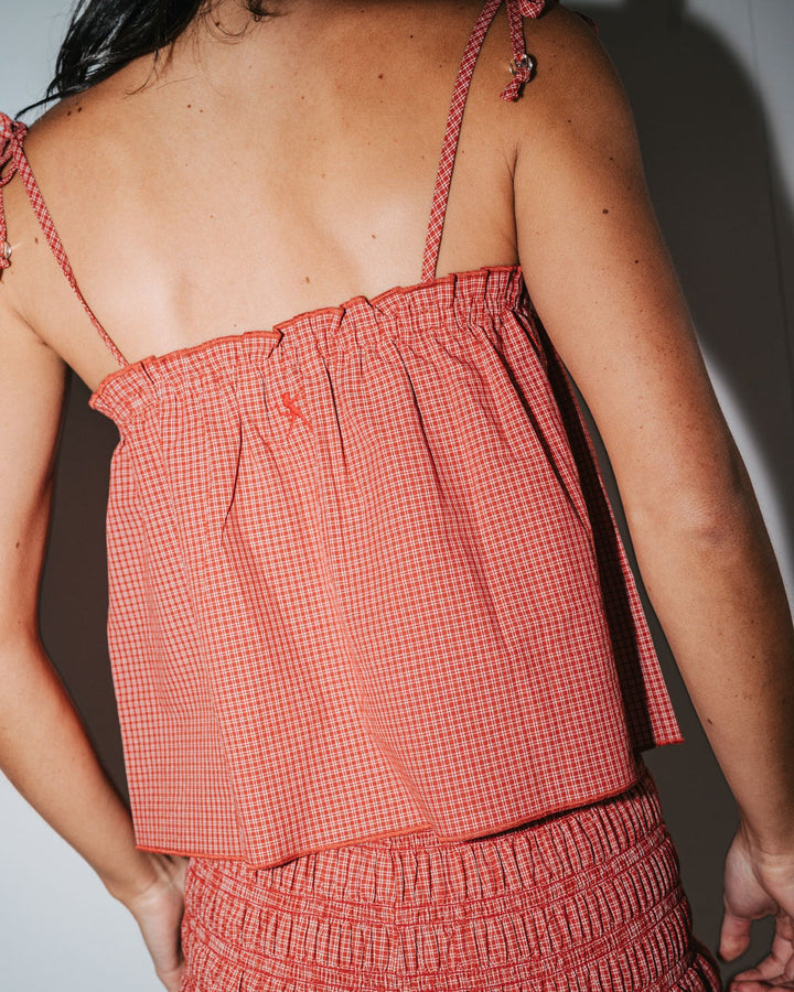 Rusty Summer Court Cami Top