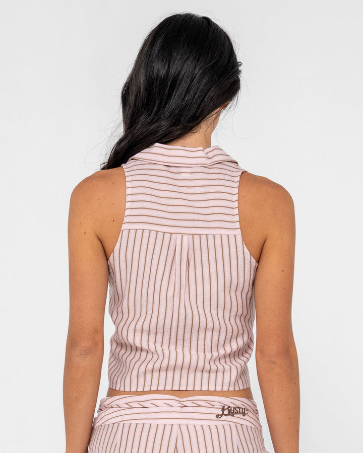Rusty Rhysand Stripe Tie Top