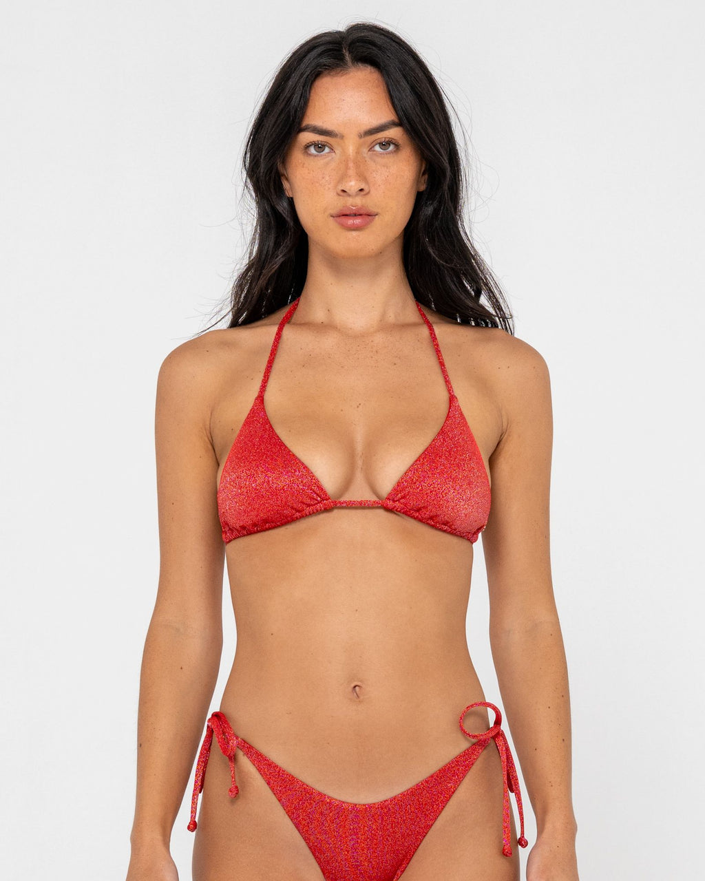 Rusty Shimmy Midi Side Ties Multiway Bikini