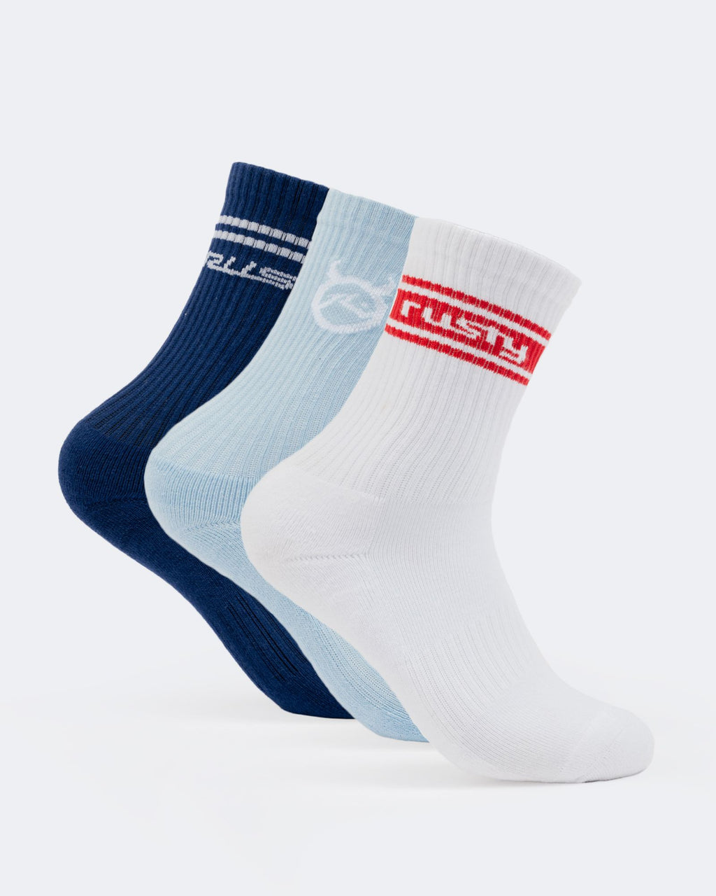 Rusty Shake Up Crew 3 Pack Socks