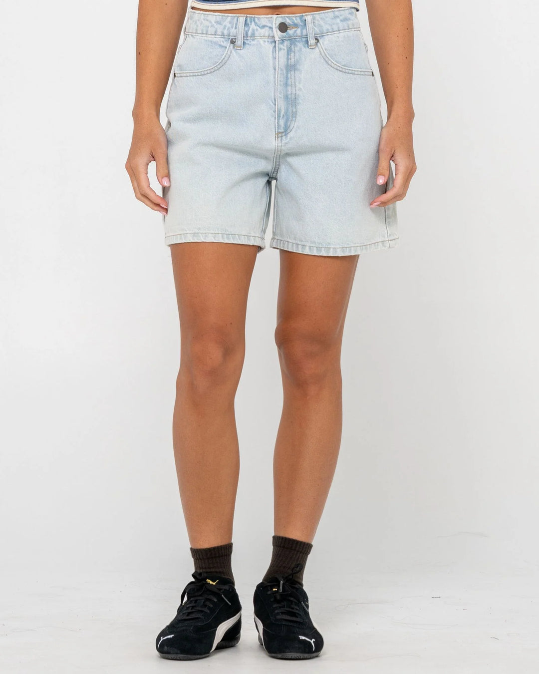 Rusty Cyprus High Denim Shorts