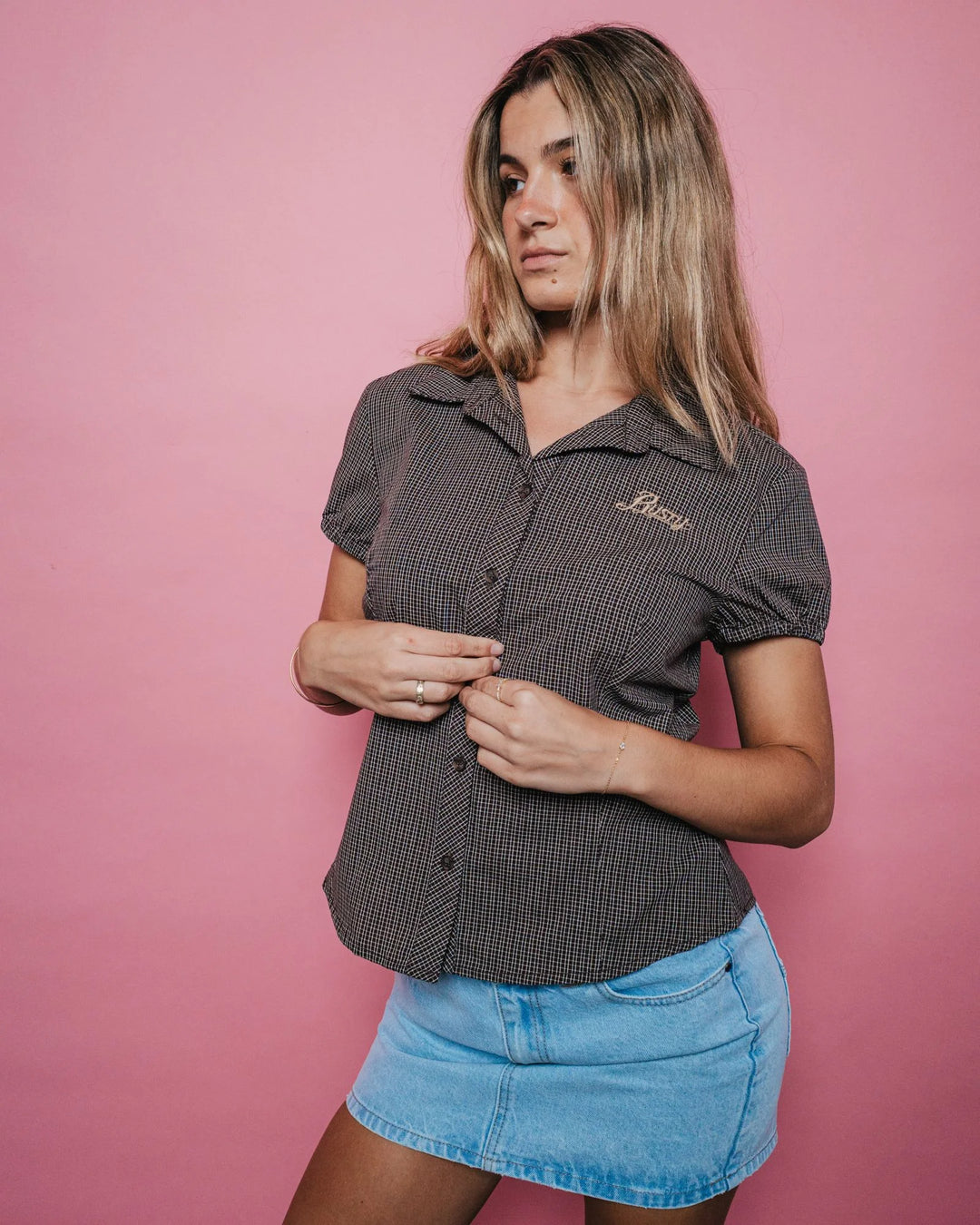 Rusty Missy May Check Shirt