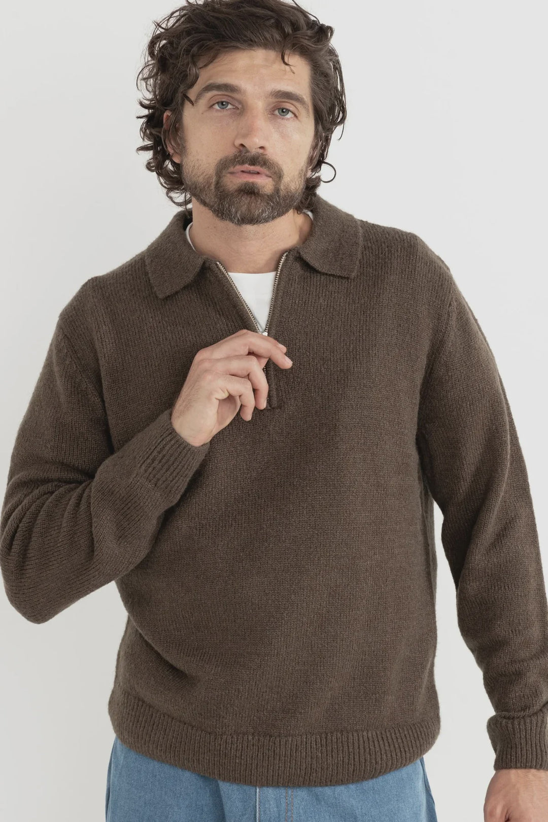 Rhythm Quarter Zip Knit