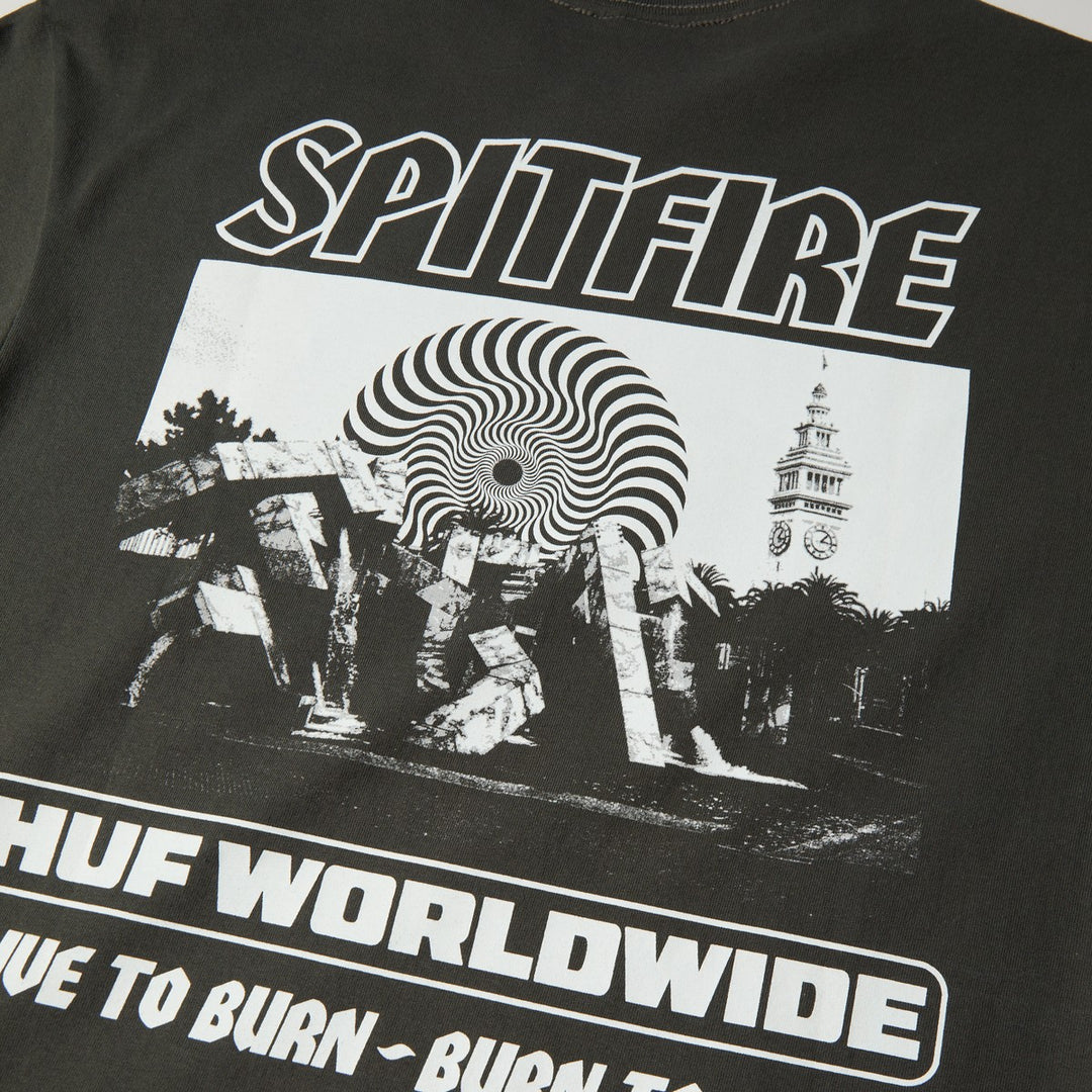 HUF x Spitfire Burn Heavyweight T-Shirt