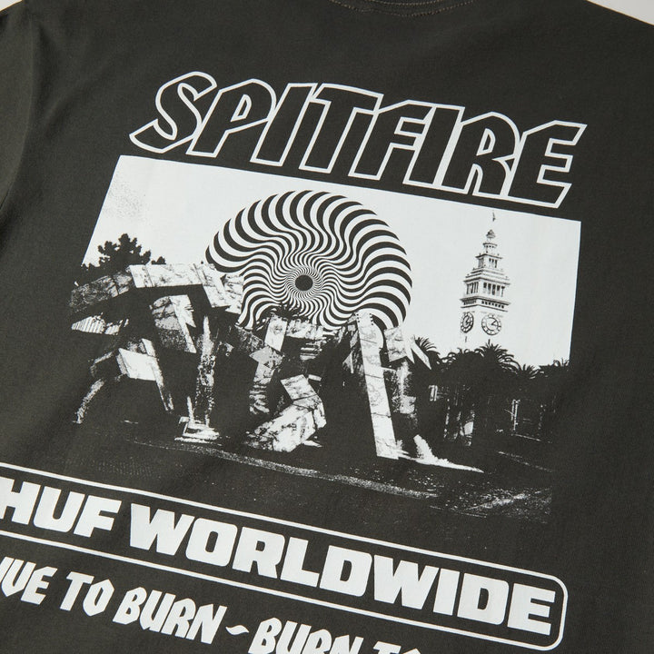 HUF x Spitfire Burn Heavyweight T-Shirt