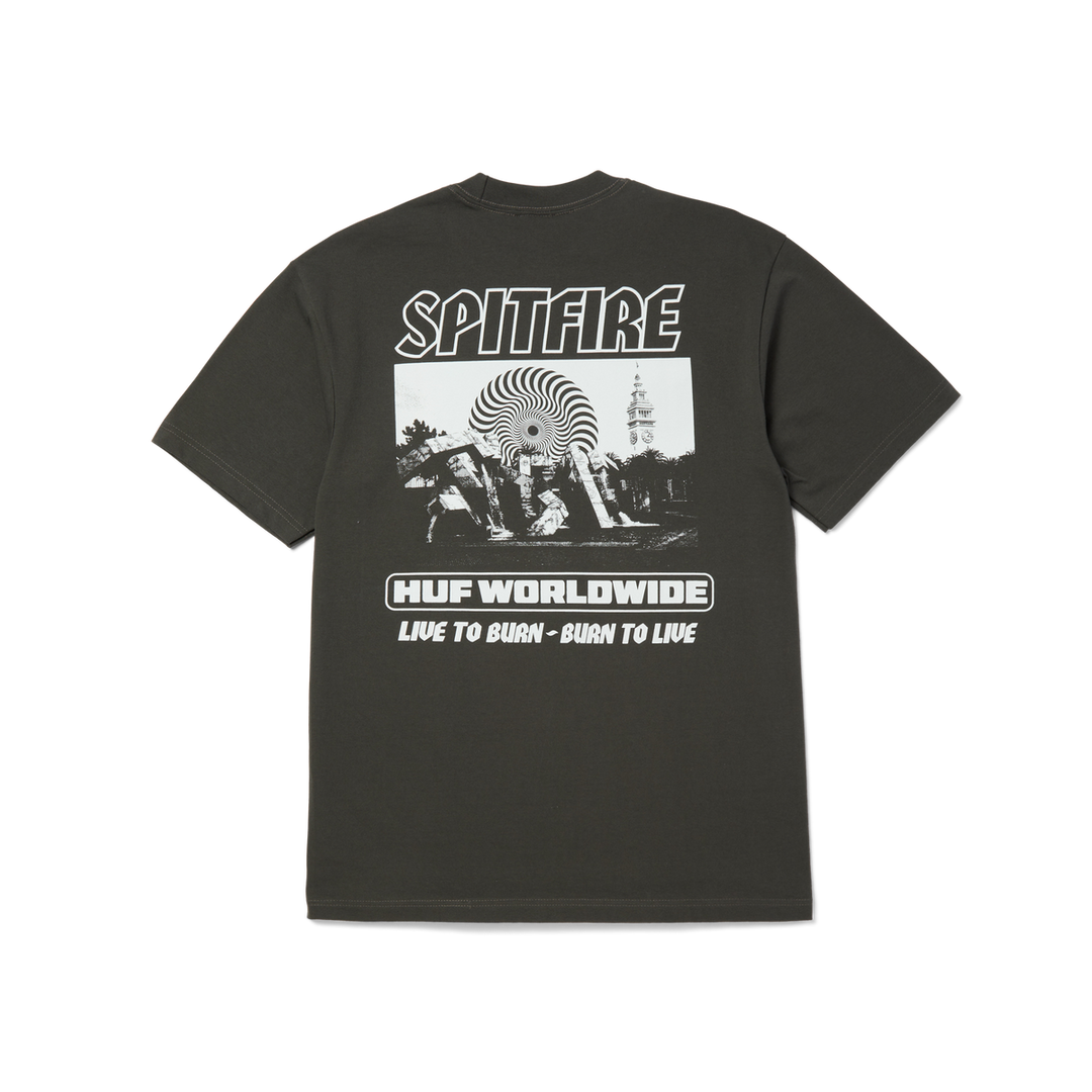 HUF x Spitfire Burn Heavyweight T-Shirt