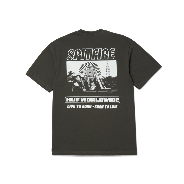 HUF x Spitfire Burn Heavyweight T-Shirt