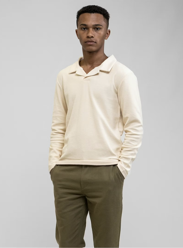 Rhythm Vintage Terry Long Sleeve Polo