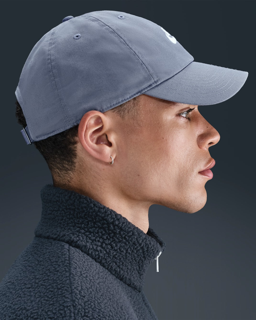 Nike Club Unstructured Futura Wash Cap - World Indigo / White