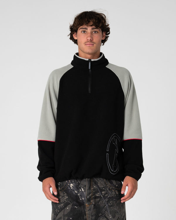 Rusty  Tectonic Quarter Zip Polar Fleece