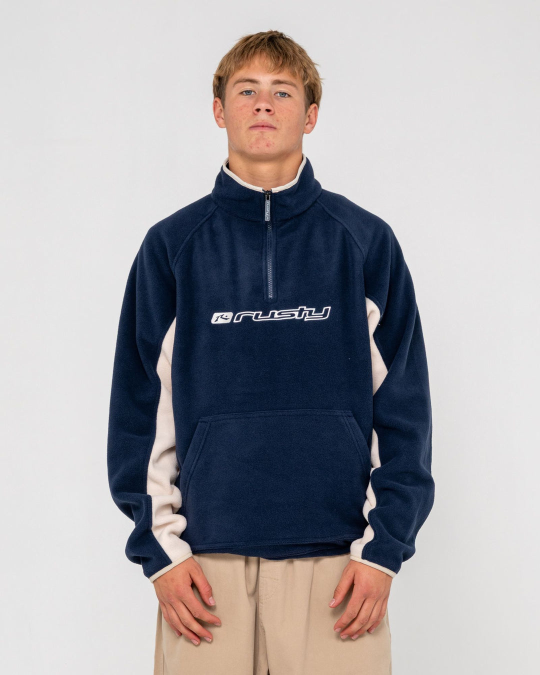 Rusty Blizzard Quarter Zip Polar Fleece