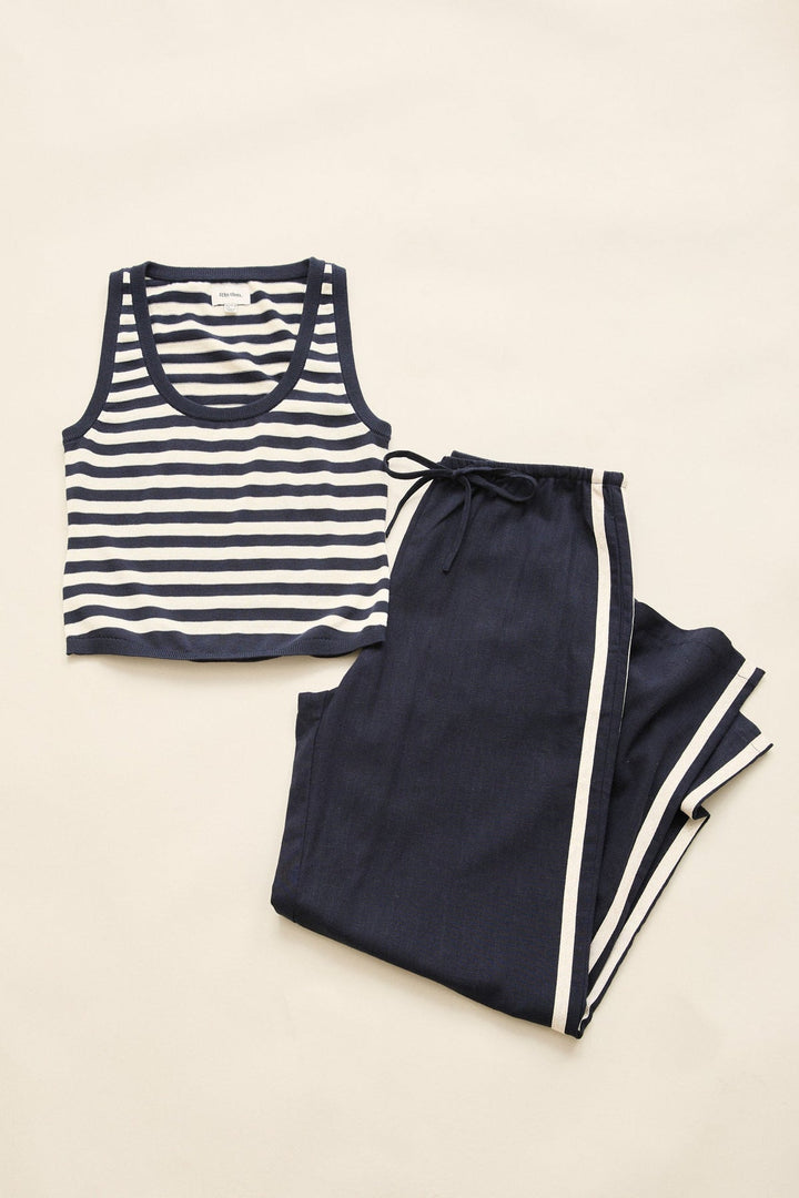Rhythm Contrast Linen Track Pants