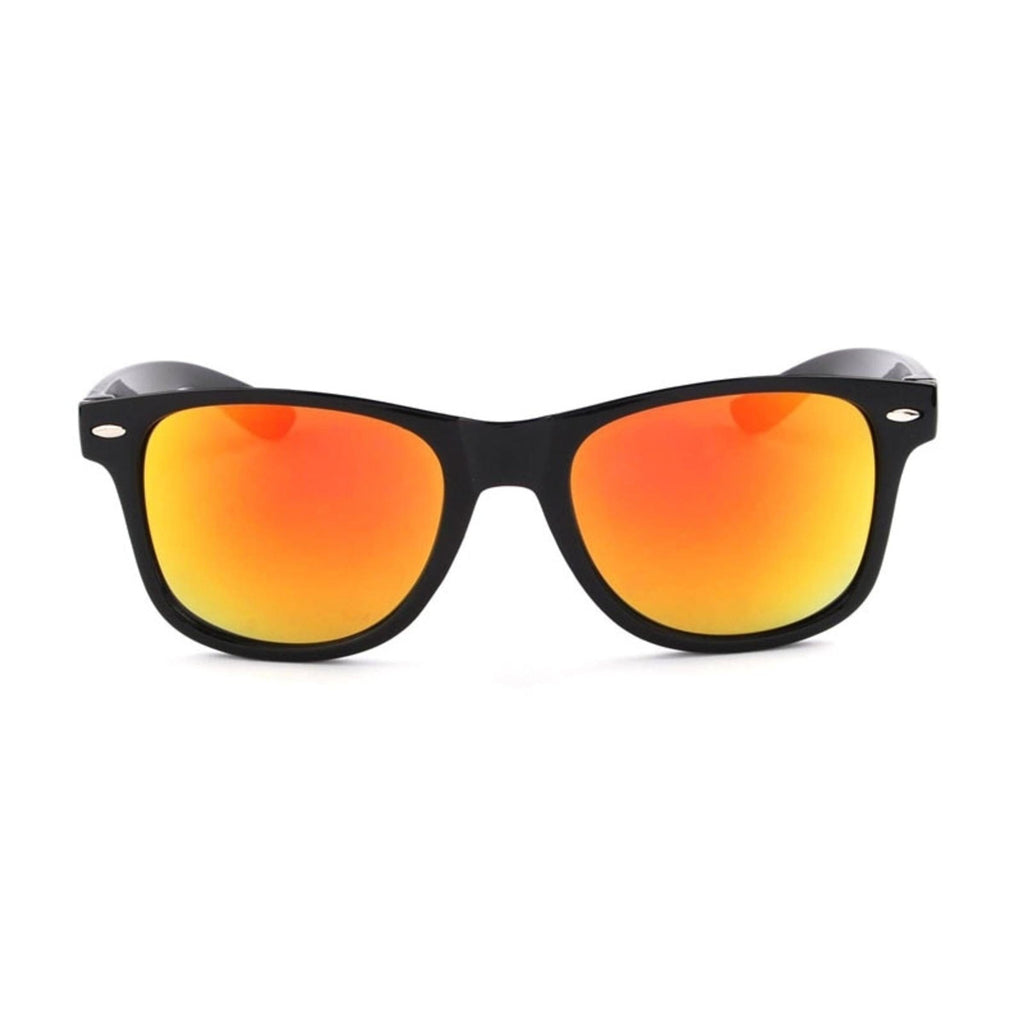 A Lost Cause Brushed Sunglasses Black / Orange Mirror 