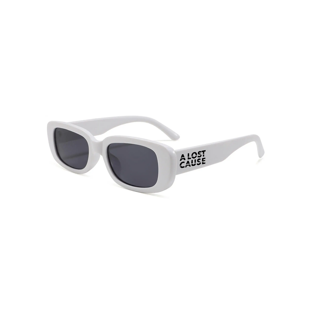 A Lost Cause Hype Sunglasses White / Smoke Lens 