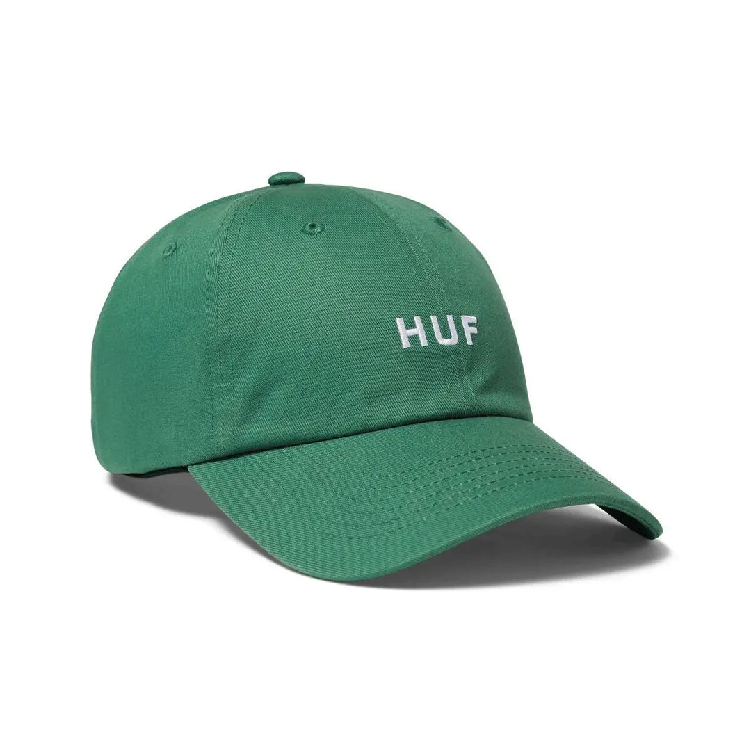 HUF Set OG Curved Visor 6 Panel Hat Basil 