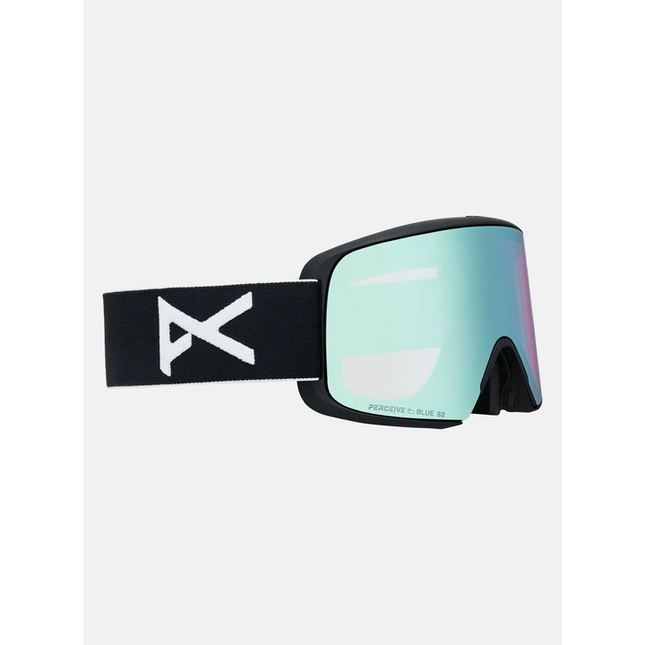 Anon M6S Goggles + Bonus Lens + MFI® Face Mask Black / Perceive Variable Blue / Cloudy Pink 