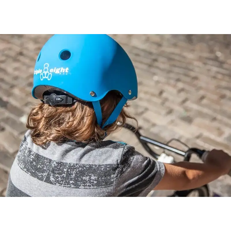 Triple 8 Lil 8 Certified Youth Helmet - Blue Gloss 