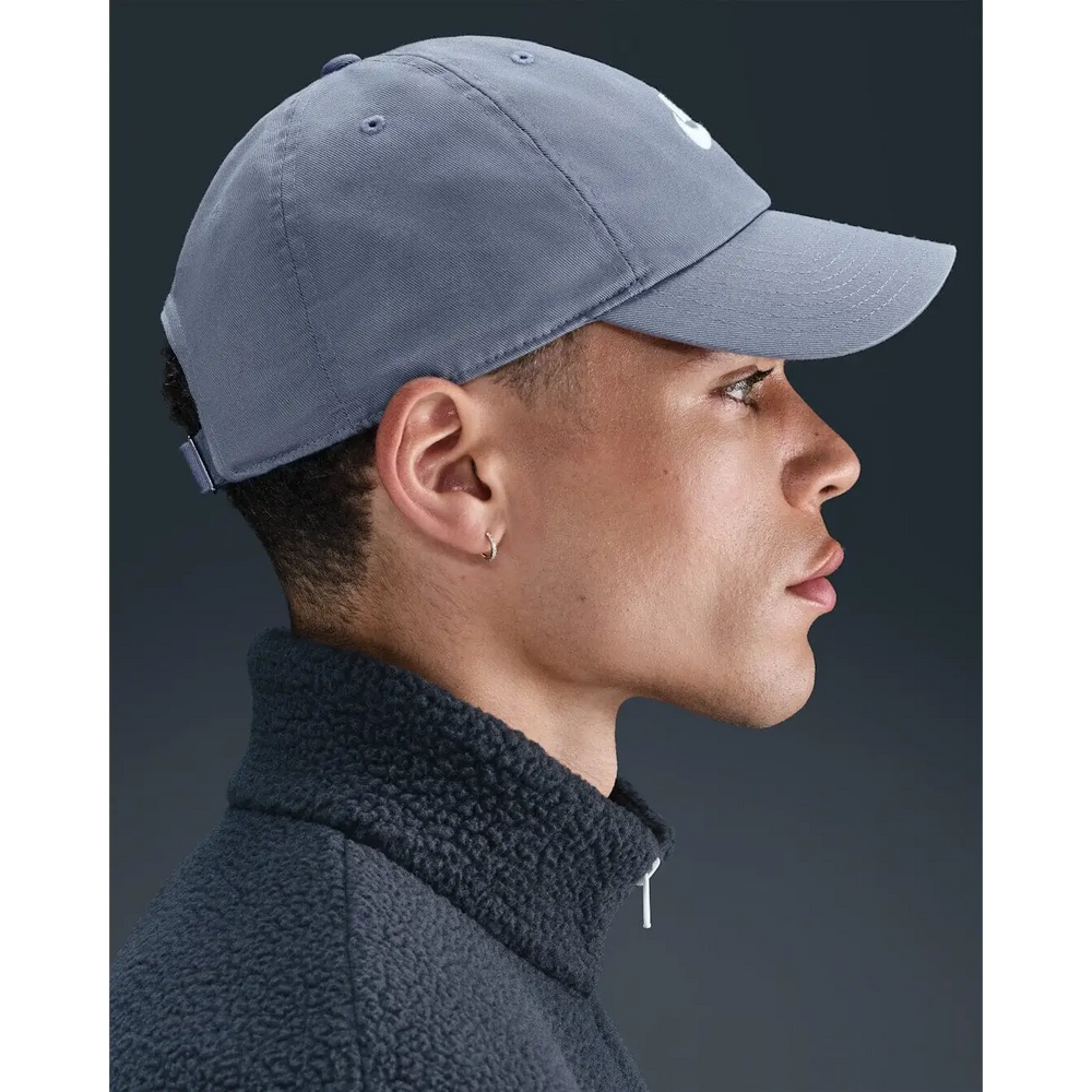 Nike Club Unstructured Futura Wash Cap - World Indigo / White 