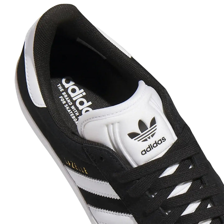 Adidas Gazelle Adv Shoes - Core Black / White / Gold Metallic