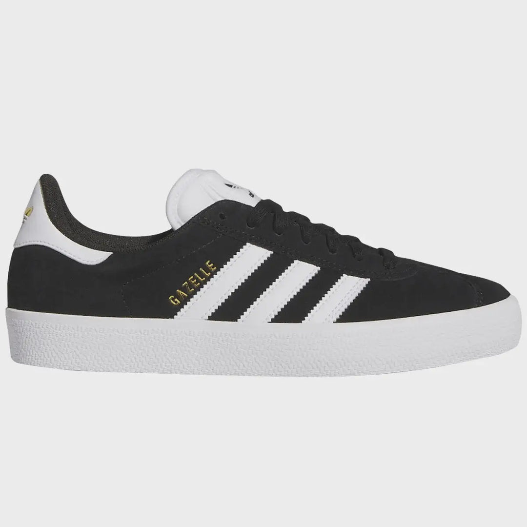 Adidas Gazelle Adv Shoes - Core Black / White / Gold Metallic