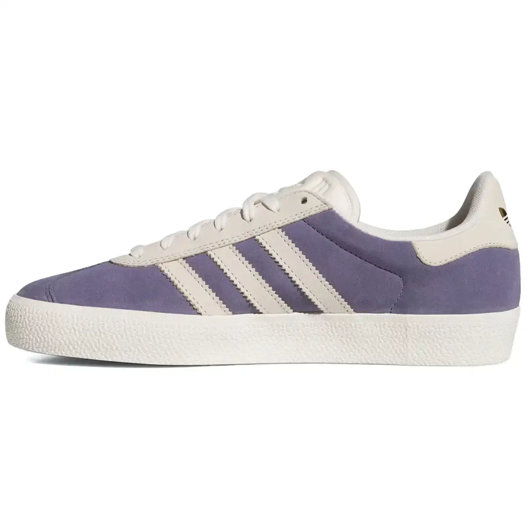 Adidas Gazelle Adv Shoes - Super Purple / Chalk White / Gold Metallic