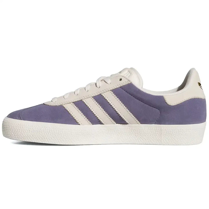 Adidas Gazelle Adv Shoes - Super Purple / Chalk White / Gold Metallic