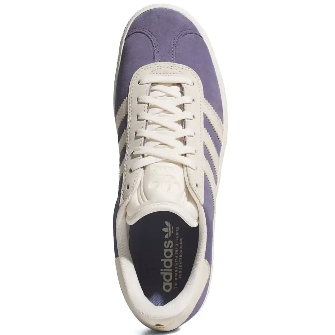 Adidas Gazelle Adv Shoes - Super Purple / Chalk White / Gold Metallic