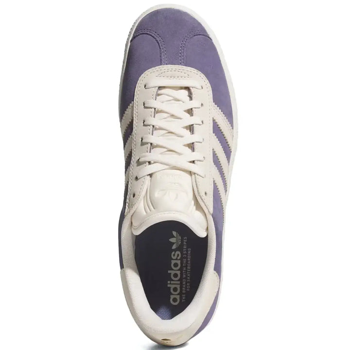 Adidas Gazelle Adv Shoes - Super Purple / Chalk White / Gold Metallic